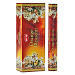 Orange Blossom Incense Sticks, HEM Hex Pack - 6 Boxes x 20 Sticks